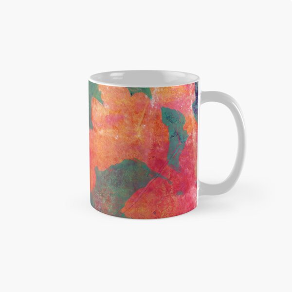 Item preview, Oak Tree Leaves at Sunset Abstract Pulled Painting Print designed and sold by JoanneHerrmann.
