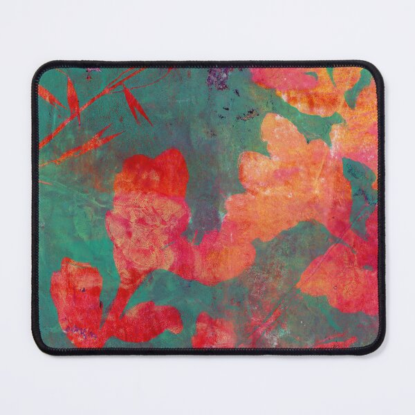 Item preview, Oak Tree Leaves at Sunset Abstract Pulled Painting Print designed and sold by JoanneHerrmann.