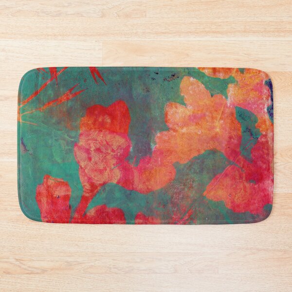 Item preview, Oak Tree Leaves at Sunset Abstract Pulled Painting Print designed and sold by JoanneHerrmann.
