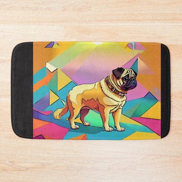 Item preview, Pug Retro Landscape 3 designed and sold by RedBluffTraders.