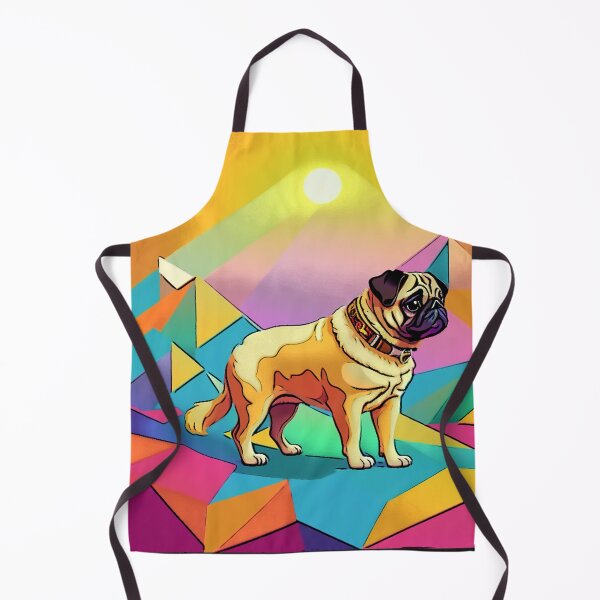 Item preview, Pug Retro Landscape 3 designed and sold by RedBluffTraders.