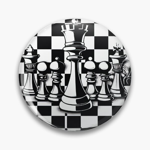 Item preview, Black and white chessboard designed and sold by abmkf.