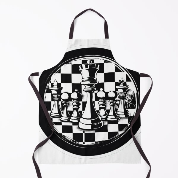 Item preview, Black and white chessboard designed and sold by abmkf.