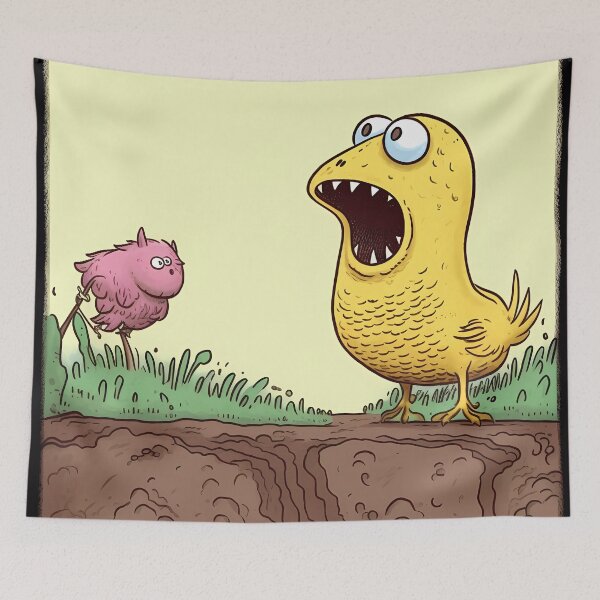 Item preview, Carnivorous Yellow Bird with Sharp Teeth designed and sold by SingularityGeek.
