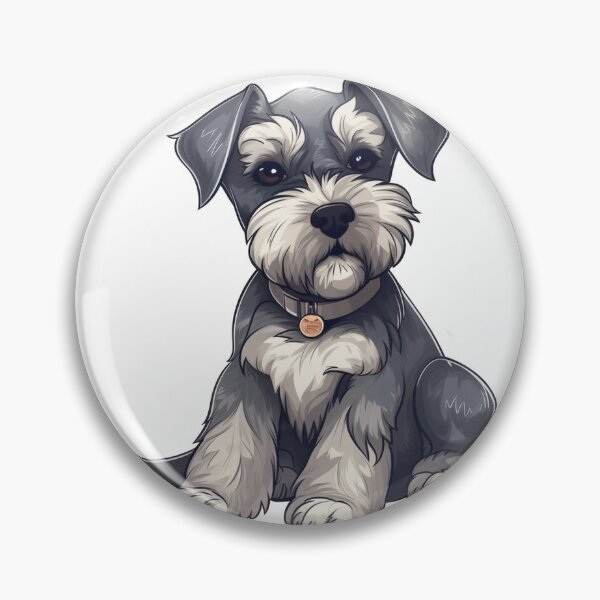 Item preview, I'm Not Grumpy This is Just How I Look - Cute Serious Mini Schnauzer designed and sold by GVRDesign.