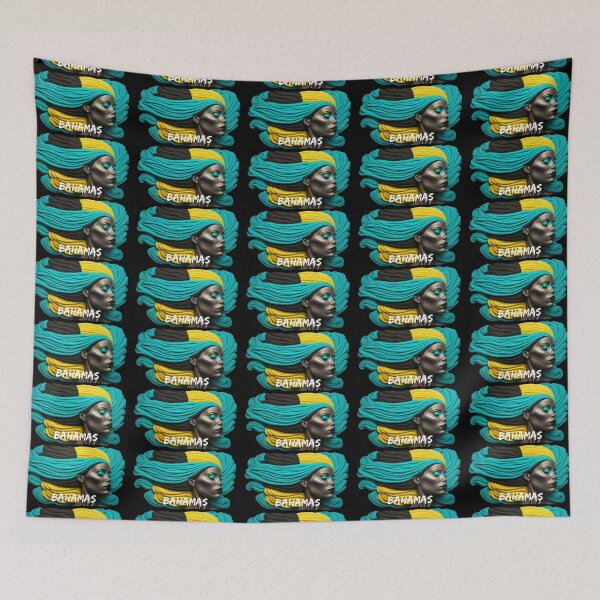 Item preview, Bahamas Woman Flag designed and sold by EclecticCharm.
