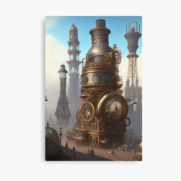 Aperçu de l'œuvre SteamCity : merveilles victoriennes créée et vendue par ArtfulExpresion.