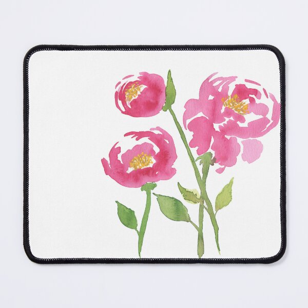 Item preview, Pink peonies watercolor painting designed and sold by AnissaF.