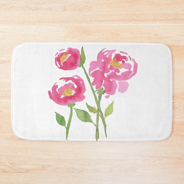 Item preview, Pink peonies watercolor painting designed and sold by AnissaF.