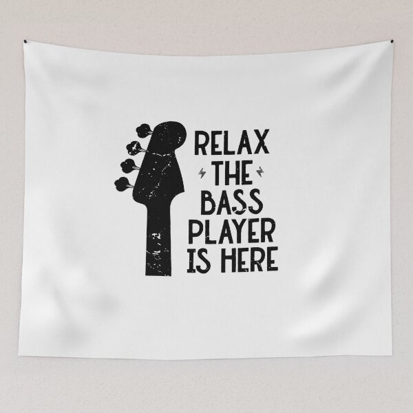 Item preview,  Relax The Bass Player Is Here Funny Music  designed and sold by SOUFIANE1991.
