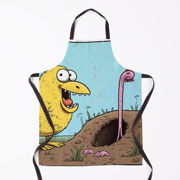 Item preview, Chubby Bird Teasingly About to Grab a Worm designed and sold by SingularityGeek.