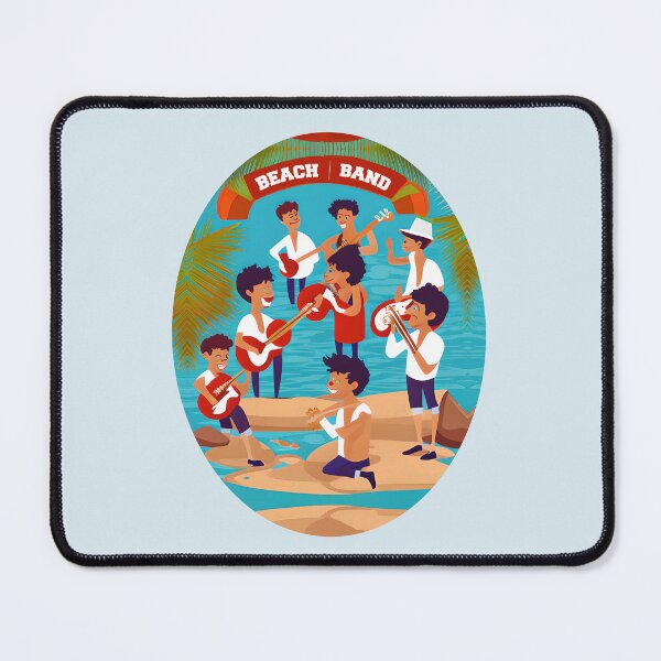 Item preview, Group of musicians on the beach designed and sold by Artbellachi.