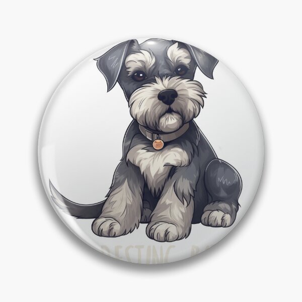 Item preview, It's A Condition Called Chronic Resting Bitch Face Get Used To It - Cute Serious Mini Schnauzer designed and sold by GVRDesign.