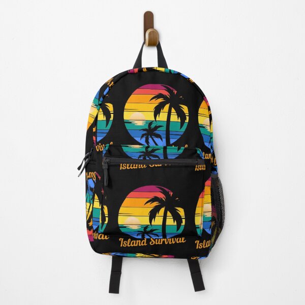 Item preview, ISLAND SURVIVAL - Top Caribbean Islands, Pacific Ocean, Tropical Vacation, Sunset, Beach t designed and sold by Sun Sand & Sea Art.