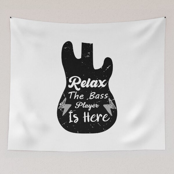 Item preview,  Relax The Bass Player Is Here Funny Music  designed and sold by SOUFIANE1991.