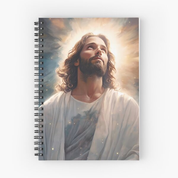 Item preview, Epic Portrait of Almighty Jesus Christ Ascending to Heaven in the Vastness of the Starry Universe designed and sold by SingularityGeek.