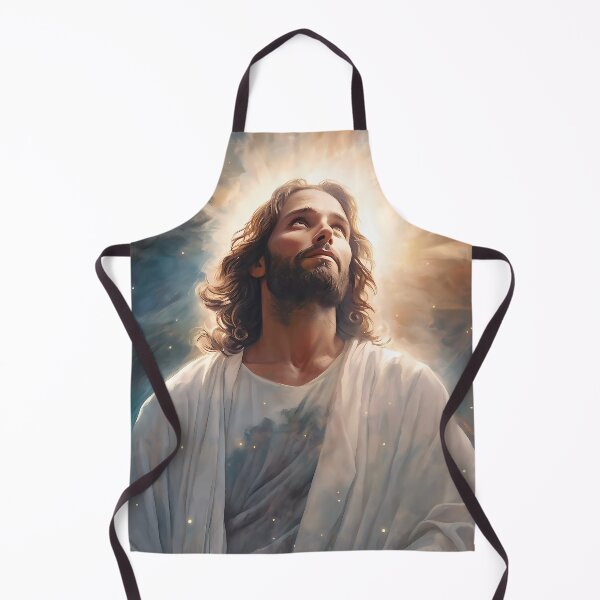 Item preview, Epic Portrait of Almighty Jesus Christ Ascending to Heaven in the Vastness of the Starry Universe designed and sold by SingularityGeek.