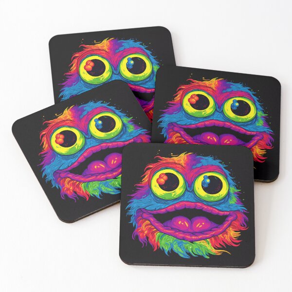 Item preview, Furry Psychedelic Rainbow Toad Monster designed and sold by SingularityGeek.