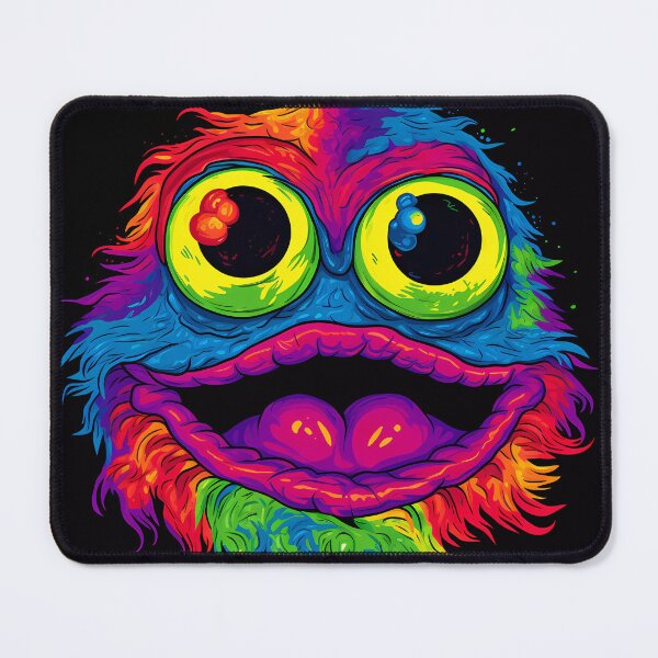 Item preview, Furry Psychedelic Rainbow Toad Monster designed and sold by SingularityGeek.