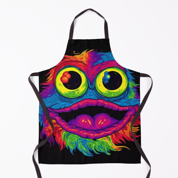 Item preview, Furry Psychedelic Rainbow Toad Monster designed and sold by SingularityGeek.