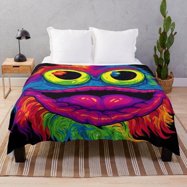 Item preview, Furry Psychedelic Rainbow Toad Monster designed and sold by SingularityGeek.