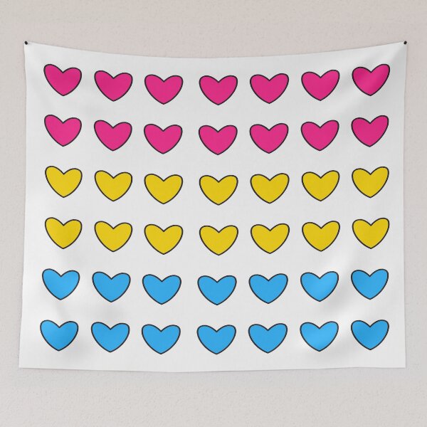 Item preview, Cute Pansexual Hearts designed and sold by therighttee1.
