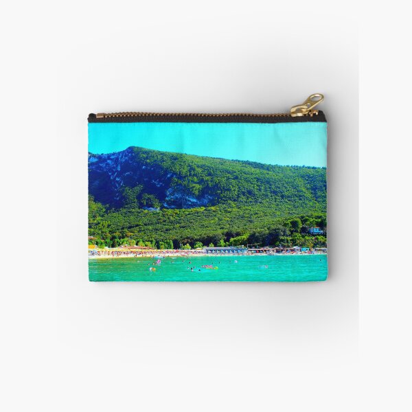 Item preview, View from Molo Portonovo at the Adriatic Sea with waters, beach, equipment designed and sold by Kristina Drozd.