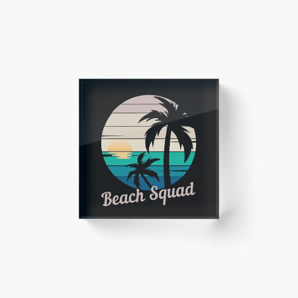Item preview, BEACH SQUAD - Summer Girl's Trip, Pacific Ocean, Vacay Mood, Sunset, Beach, Party Animal designed and sold by Sun Sand & Sea Art.
