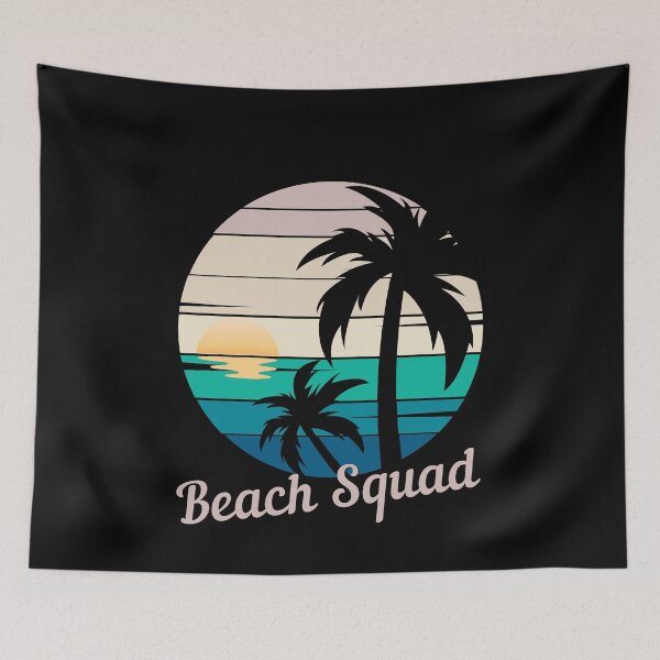 Item preview, BEACH SQUAD - Summer Girl's Trip, Pacific Ocean, Vacay Mood, Sunset, Beach, Party Animal designed and sold by Sun Sand & Sea Art.