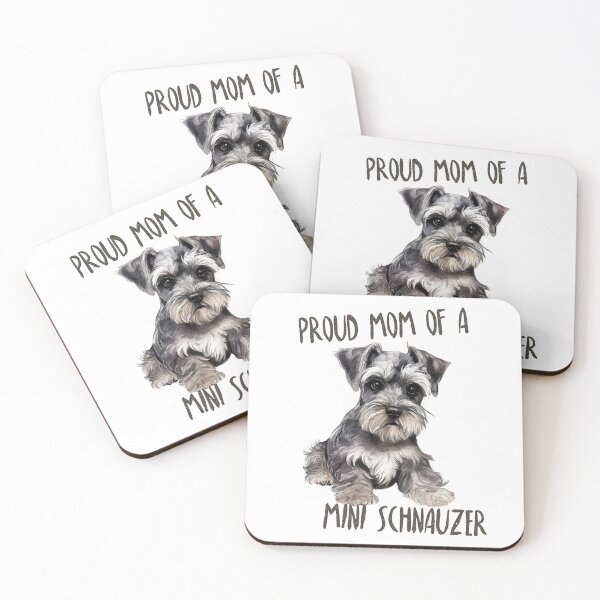Item preview, Proud Mom Of A Mini Schnauzer - Cute Mini Schnauzer Puppy Tee designed and sold by GVRDesign.