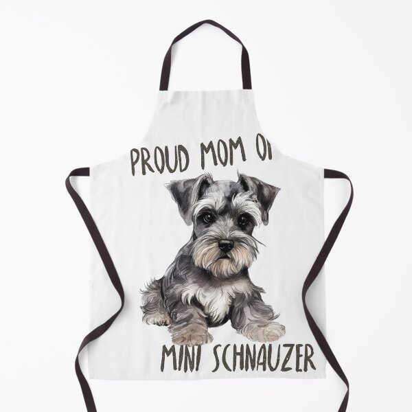 Artikelvorschau, Stolze Mutter eines Zwergschnauzers - süßes Zwergschnauzer-Welpen-T-Shirt entworfen und verkauft von GVRDesign.