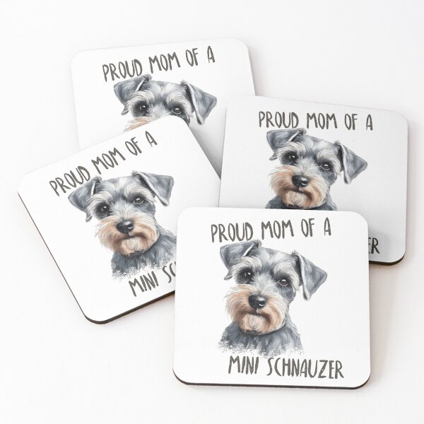 Item preview, Proud Mom Of A Mini Schnauzer - Cute Mini Schnauzer Puppy Tee designed and sold by GVRDesign.