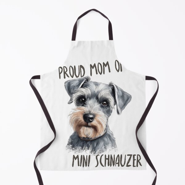 Artikelvorschau, Stolze Mutter eines Zwergschnauzers - süßes Zwergschnauzer-Welpen-T-Shirt entworfen und verkauft von GVRDesign.