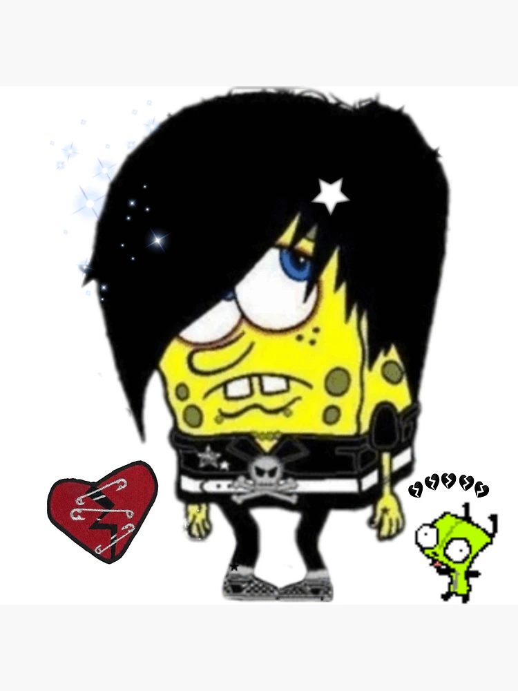 Emo Kid at Heart Pin