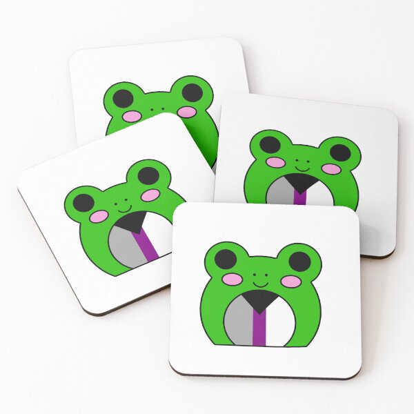 Item preview, Demisexual flag frog designed and sold by bookwoof.