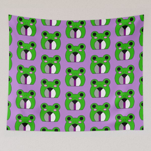Item preview, Demisexual flag frog designed and sold by bookwoof.
