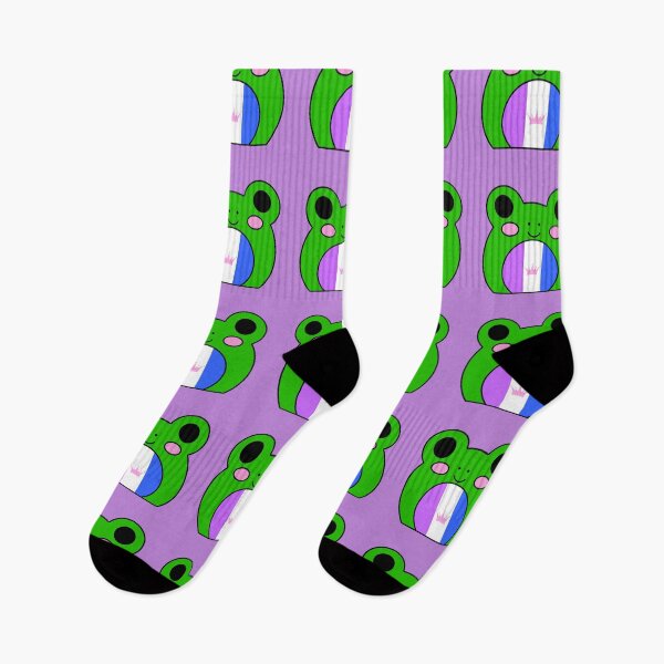 Aperçu de l'œuvre Drag pride flag frog créée et vendue par bookwoof.