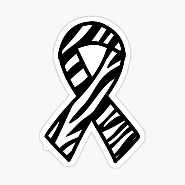Zebra EDS Awareness Ribbon Sticker