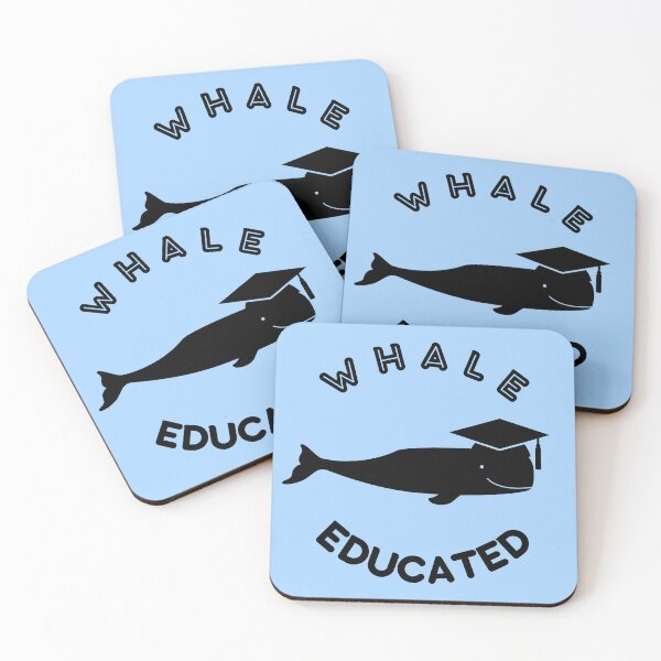 Item preview, Whale Educated (Well-educated) | Graduation Gift designed and sold by Fun-N-Cool-Tees.
