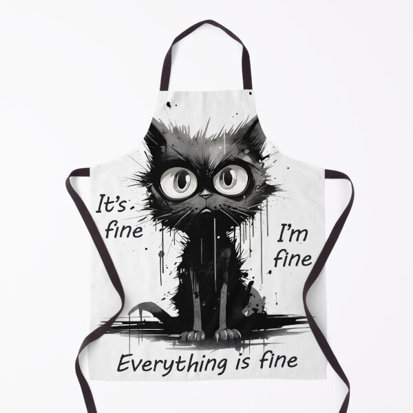 Item preview, Stressed Cat Funny i'm fine it's fine everything is fine designed and sold by YBsahadow.