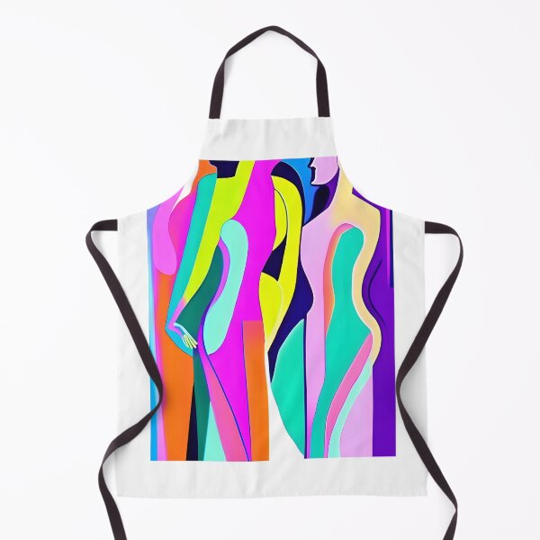 Item preview, Two vibrant curvy abstract female figures in modern contemporary style  designed and sold by mahercara.