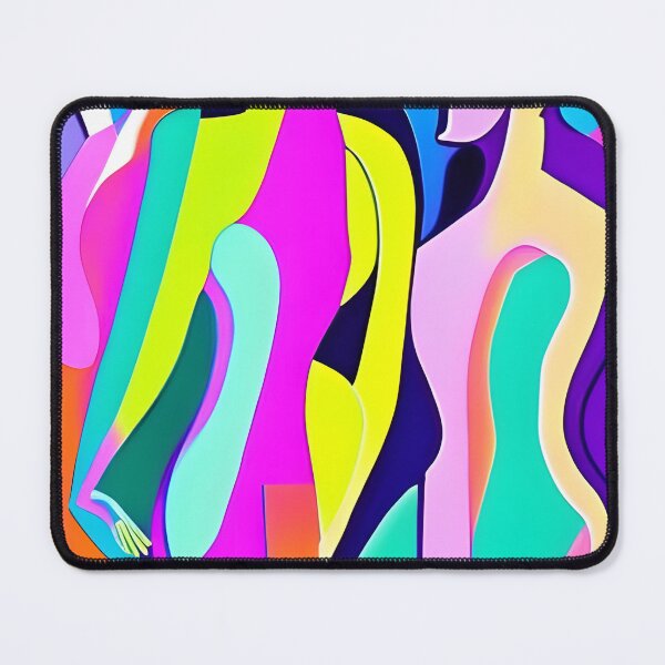 Item preview, Two vibrant curvy abstract female figures in modern contemporary style  designed and sold by mahercara.