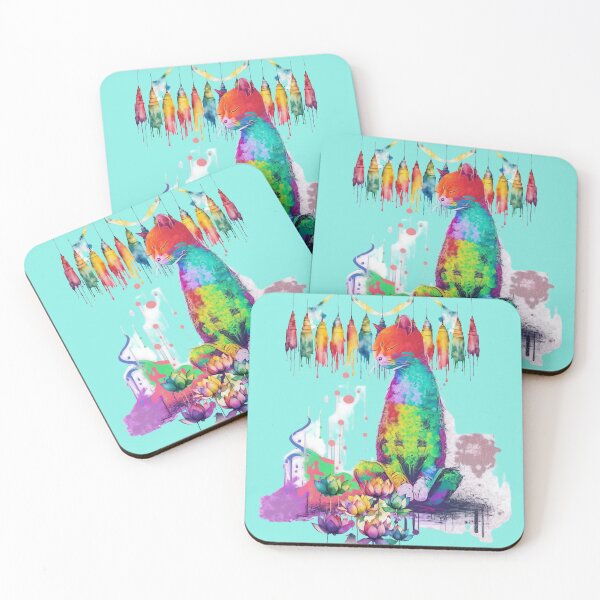 Item preview, Kalm Kitty Colorful Cat Calm Motivation designed and sold by RhondaLily.