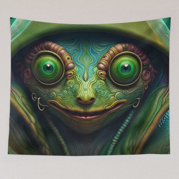 Item preview, Hoodied Chamalien designed and sold by Dudeist Designs.