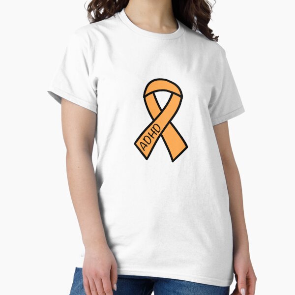 Orange ADHD Awareness Ribbon Classic T-Shirt