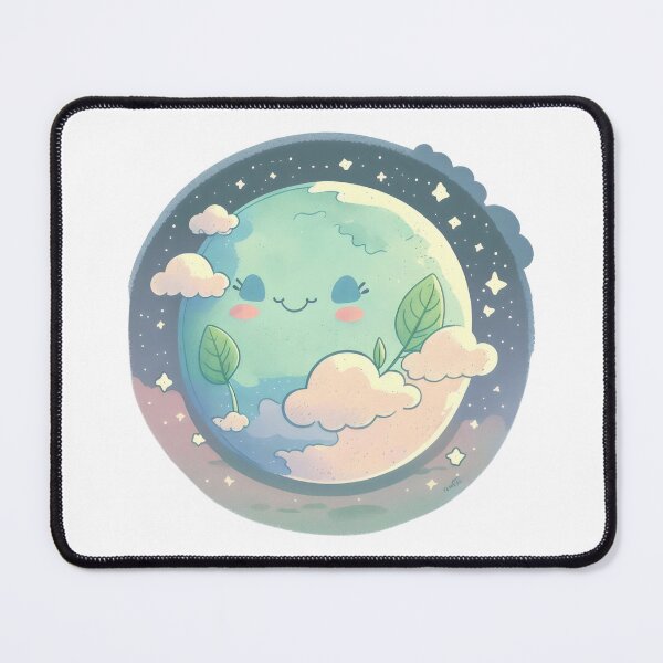 Item preview, Earth Happy Cute Space Science Planet Environment Clouds designed and sold by farhanhafeez.