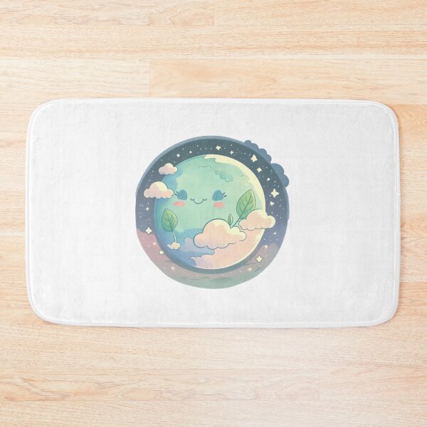 Item preview, Earth Happy Cute Space Science Planet Environment Clouds designed and sold by farhanhafeez.