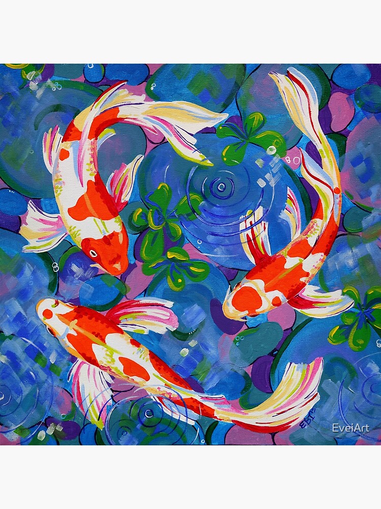 Koi Acrylic koi fish painting Photographic Print