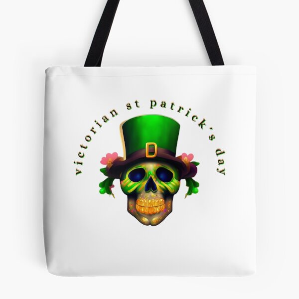 Artikelvorschau, viktorianischer St. Patricks Day Totenkopf entworfen und verkauft von ZeahDesigns.