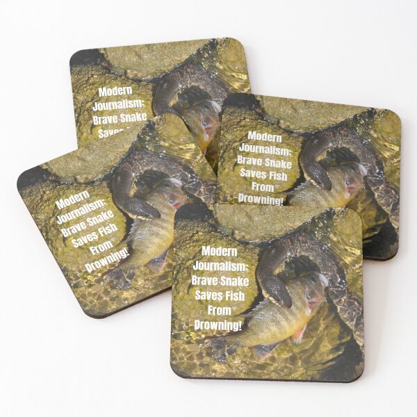 Item preview, Brave Snake Saves Fish From Drowning! designed and sold by DonnaMAnderson.